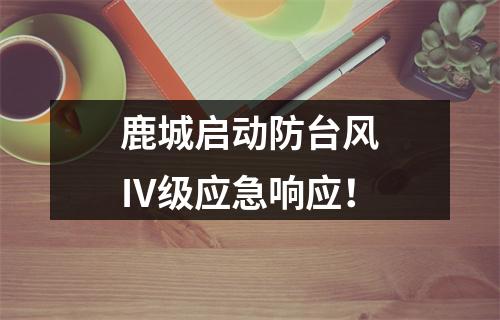 鹿城启动防台风Ⅳ级应急响应！