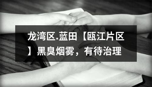 龙湾区.蓝田【瓯江片区】黑臭烟雾，有待治理