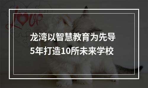龙湾以智慧教育为先导 5年打造10所未来学校