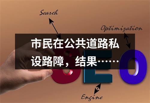 市民在公共道路私设路障，结果……