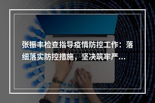 张振丰检查指导疫情防控工作：落细落实防控措施，坚决筑牢严密防线