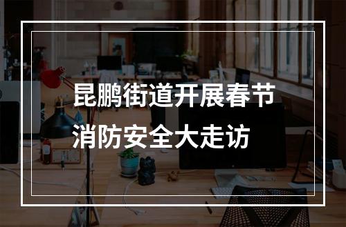 昆鹏街道开展春节消防安全大走访