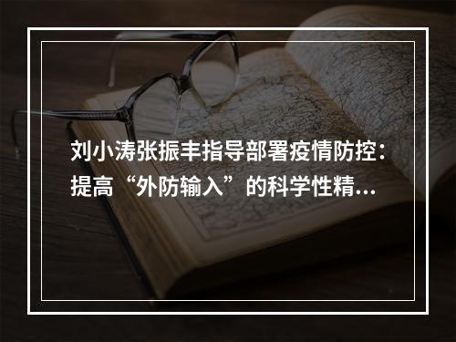 刘小涛张振丰指导部署疫情防控：提高“外防输入”的科学性精准性