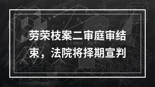 劳荣枝案二审庭审结束，法院将择期宣判