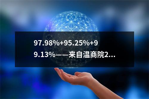 97.98%+95.25%+99.13%——来自温商院2021届毕业生就业质量报告
