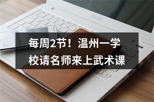 每周2节！温州一学校请名师来上武术课