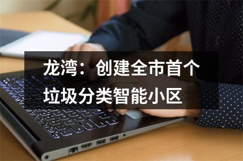 龙湾：创建全市首个垃圾分类智能小区