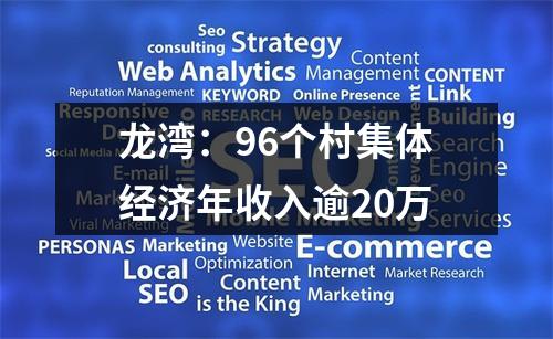 龙湾：96个村集体经济年收入逾20万