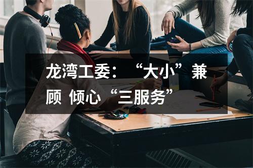龙湾工委：“大小”兼顾  倾心“三服务”