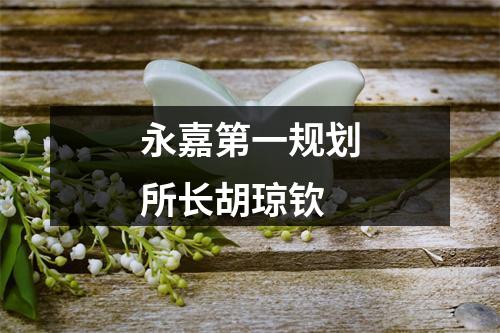 永嘉第一规划所长胡琼钦