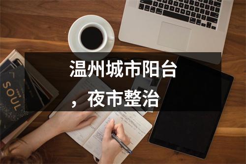 温州城市阳台，夜市整治