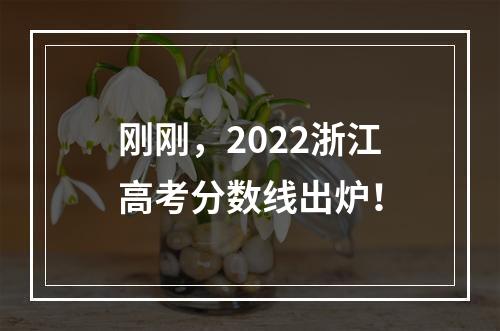 刚刚，2022浙江高考分数线出炉！