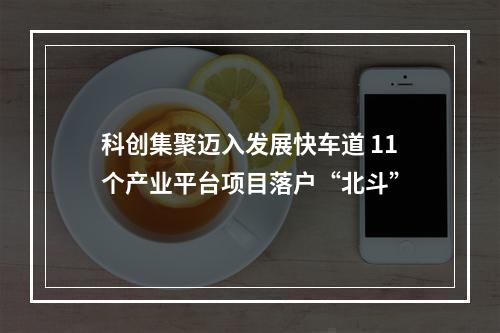 科创集聚迈入发展快车道 11个产业平台项目落户“北斗”