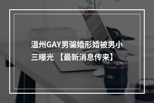温州GAY男骗婚形婚被男小三曝光 【最新消息传来】
