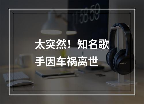 太突然！知名歌手因车祸离世