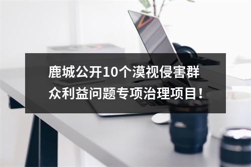 鹿城公开10个漠视侵害群众利益问题专项治理项目！