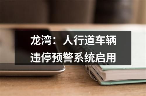 龙湾：人行道车辆违停预警系统启用