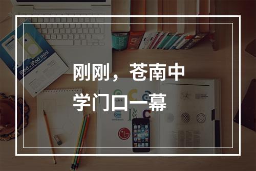 刚刚，苍南中学门口一幕