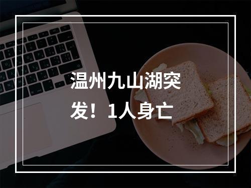 温州九山湖突发！1人身亡