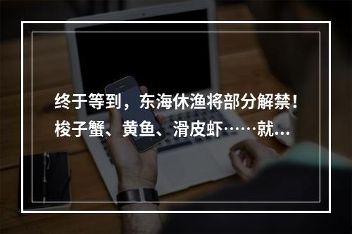 终于等到，东海休渔将部分解禁！梭子蟹、黄鱼、滑皮虾……就要上桌了