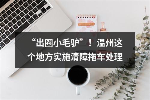 “出圈小毛驴”！温州这个地方实施清障拖车处理
