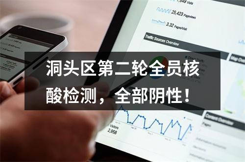 洞头区第二轮全员核酸检测，全部阴性！