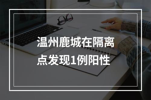 温州鹿城在隔离点发现1例阳性