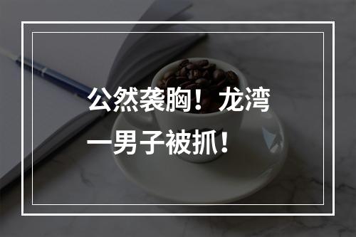 公然袭胸！龙湾一男子被抓！