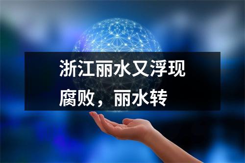 浙江丽水又浮现腐败，丽水转