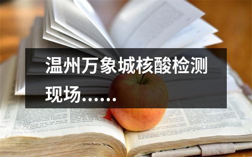 温州万象城核酸检测现场......