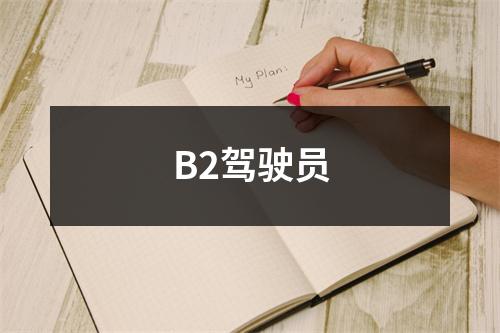 B2驾驶员