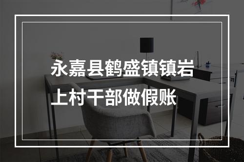永嘉县鹤盛镇镇岩上村干部做假账