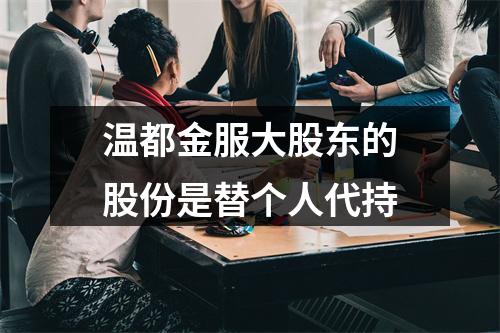 温都金服大股东的股份是替个人代持