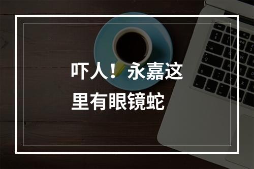 吓人！永嘉这里有眼镜蛇