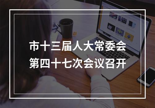 市十三届人大常委会第四十七次会议召开