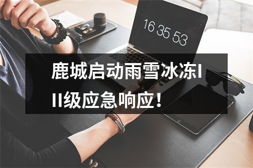 鹿城启动雨雪冰冻III级应急响应！