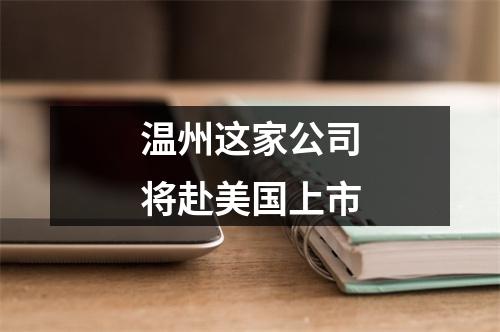 温州这家公司将赴美国上市