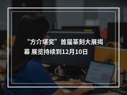 “方介堪奖”首届篆刻大展揭幕 展览持续到12月10日