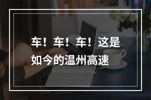 车！车！车！这是如今的温州高速