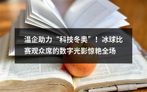 温企助力“科技冬奥”！冰球比赛观众席的数字光影惊艳全场