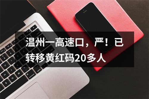 温州一高速口，严！已转移黄红码20多人