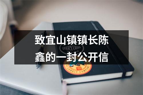 致宜山镇镇长陈鑫的一封公开信