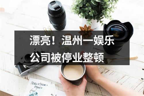 漂亮！温州一娱乐公司被停业整顿