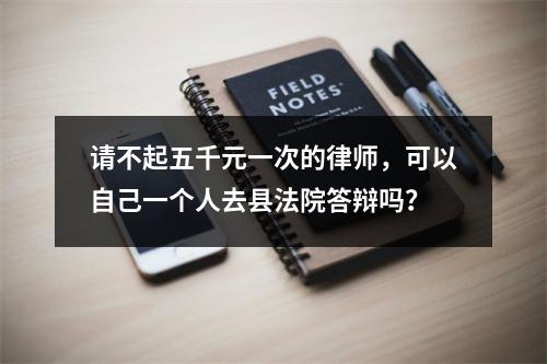 请不起五千元一次的律师，可以自己一个人去县法院答辩吗？