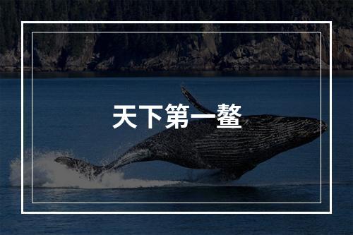 天下第一鳌