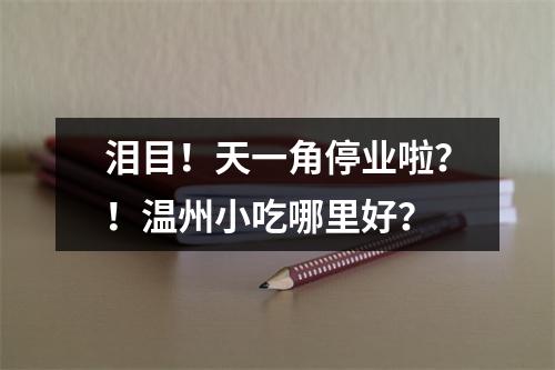 泪目！天一角停业啦？！温州小吃哪里好？