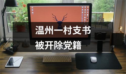 温州一村支书被开除党籍