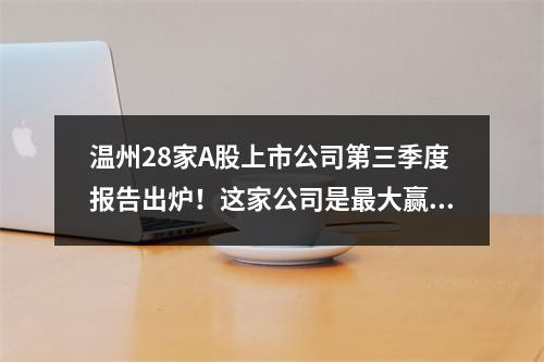 温州28家A股上市公司第三季度报告出炉！这家公司是最大赢家→