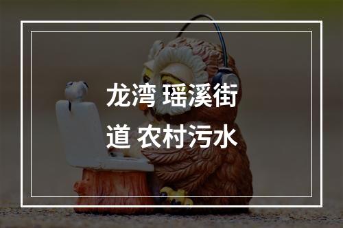 龙湾 瑶溪街道 农村污水