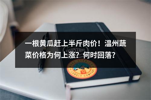 一根黄瓜赶上半斤肉价！温州蔬菜价格为何上涨？何时回落？